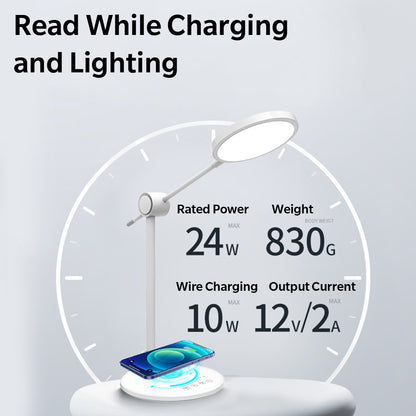 White Full Spectrum Study Table Lamp