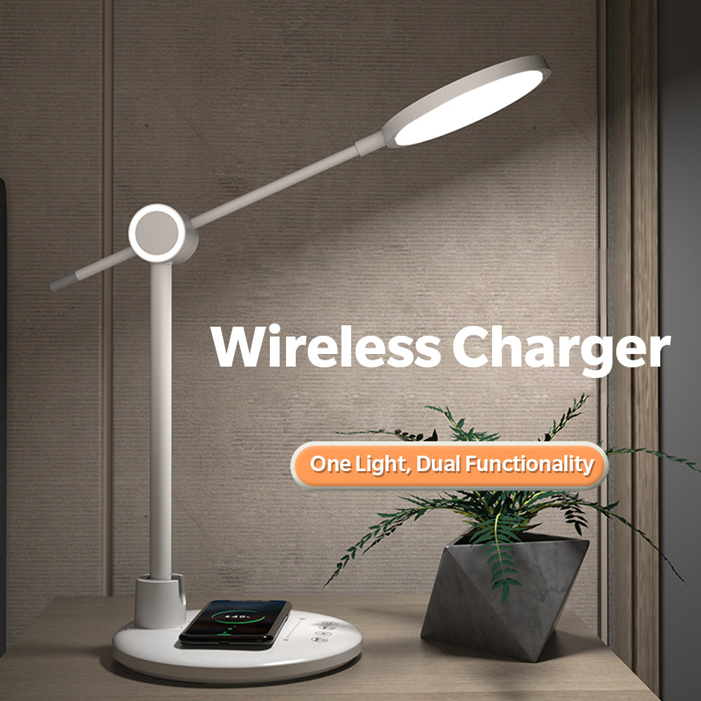 White Full Spectrum Study Table Lamp