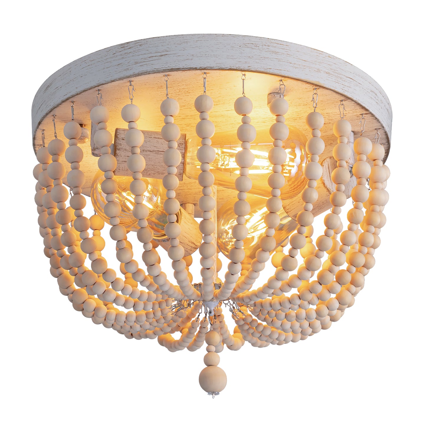 12.6 in. Modern 3 Lights Boho Flush Mount Ceiling Lights Fixture