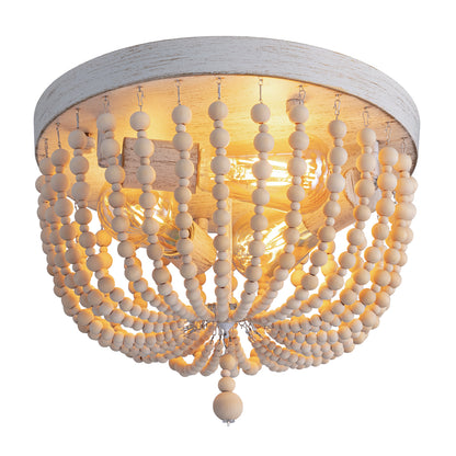 12.6 in. Modern 3 Lights Boho Flush Mount Ceiling Lights Fixture