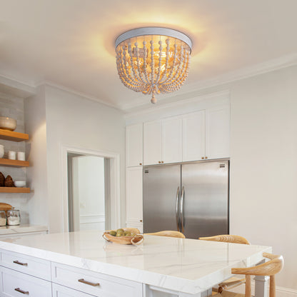 12.6 in. Modern 3 Lights Boho Flush Mount Ceiling Lights Fixture