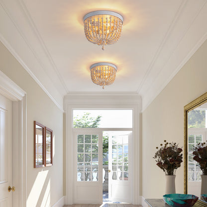 12.6 in. Modern 3 Lights Boho Flush Mount Ceiling Lights Fixture
